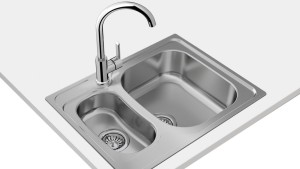 Teka UNIVERSE 60 T-XP 1½B Lavabo sobre-encimera Rectangular Acero inoxidable