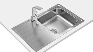 Teka 115110018 fregadero Lavabo sobre-encimera Rectangular Acero inoxidable