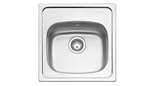 Teka STARBRIGHT 50 E-XP 1C Lavabo sobre-encimera Plaza Acero inoxidable