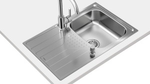 Teka TEKAWAY UNIVERSE 45 T-XP 1C 1E REV Lavabo sobre-encimera Rectangular Acero inoxidable