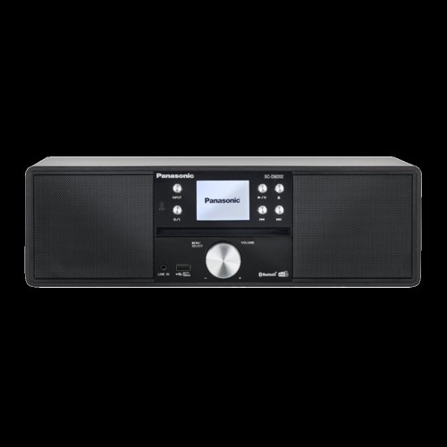 Panasonic HiFi Micro Anlage DAB+ SC-DM202EG-K schwarz mit Bluetooth Microcadena de música para uso doméstico 24 W Negro