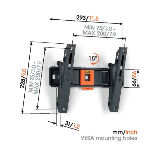 TVM 1213 Soporte TV Inclinable