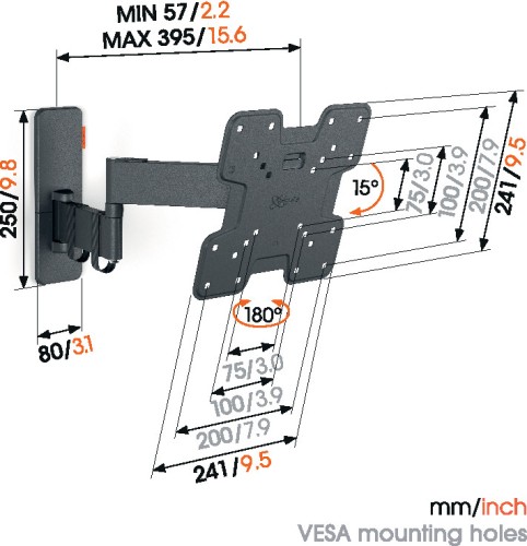 TVM 1243 Soporte TV Giratorio