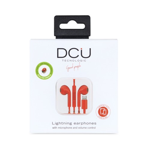 DCU Advance Tecnologic 34151017 auricular y casco Auriculares Alámbrico Dentro de oído Llamadas/Música Rojo