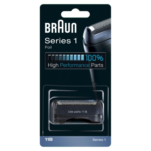 Recambio 11B de Braun para afeitadora eléctrica en color negro, compatible con afeitadoras Series 1