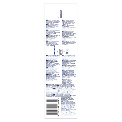 Oral-B iO My Way, Cepillo De Dientes Eléctrico, 1 Mango Azul, 2 Cabezales, Diseñado Por Braun, Apto Para Mayores De 10 Años