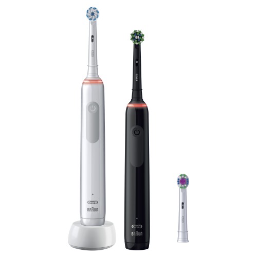 Cepillo Braun Oral-B Pro 3 3900 Duo Blanco y Negro 