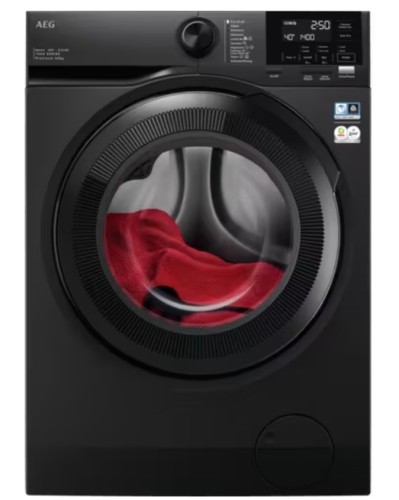AEG Series 7000 LWR7196U4B lavadora-secadora Independiente Carga frontal Negro D