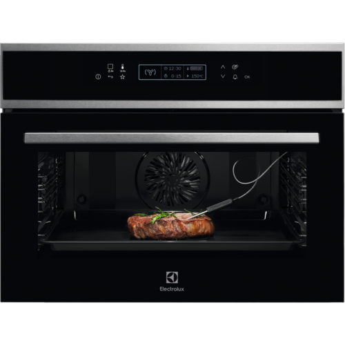 Electrolux EVE8P21X 43 L A+ Negro, Acero inoxidable