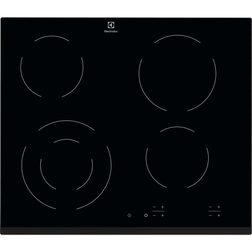 Electrolux EHF6241FOK Negro Integrado 60 cm Cerámico 4 zona(s)