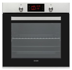 Horno SVAN SVH375X 78 L 3100 W A Negro, Acero satinado