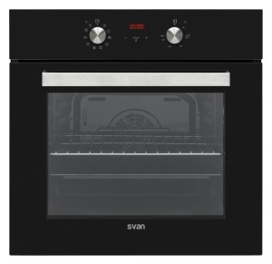 Horno SVAN SVH224N1 69 L 3100 W A Negro, Acero inoxidable