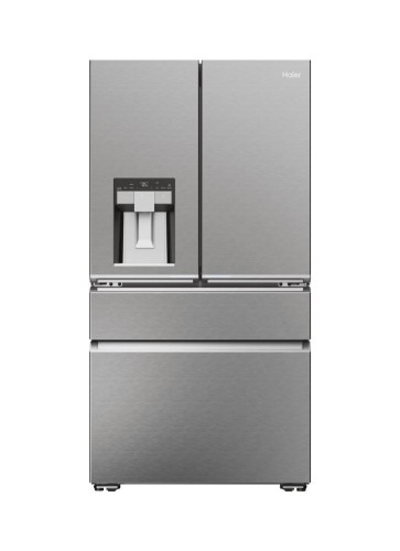 Haier FD 90 Series 7 Pro HFW7918EIMP nevera puerta lado a lado Independiente 601 L E Platino, Acero inoxidable