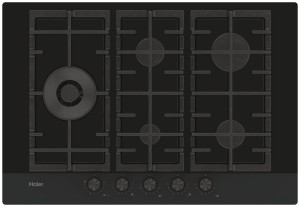 Placa de gas Haier Cristal 75 cm 5 zonas Bisel Encimera Series 4 - 33802953 - HAVG7WL4HB