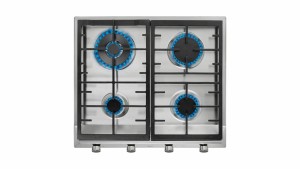 Encimera Teka  EX 60.1 4G AI AL DR CI BTN Acero inoxidable Integrado 58 cm Encimera de gas 4 zona(s)