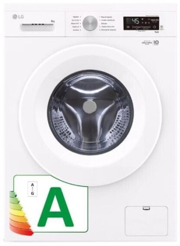 LG F4X1008NWH lavadora Carga frontal 8 kg 1400 RPM Blanco