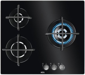 AEG HKB63320NB Negro Integrado 60 cm Encimera de gas 3 zona(s)