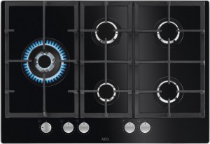 AEG HKB75820NB Negro Integrado 75 cm Encimera de gas 5 zona(s)