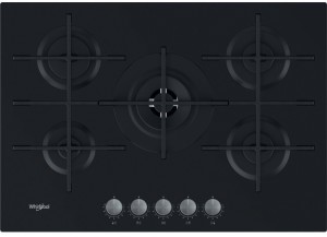 Placa de gas Whirlpool, 5 quemadores de gas GOWL 728/NB