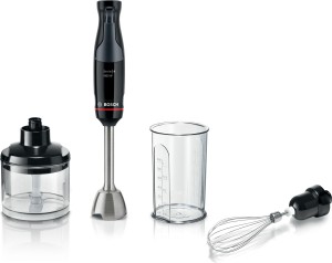 Batidora de mano Bosch MSM4B621 seri4  Ergomaster 1.000 Negro vaso+picador+levantaclaras