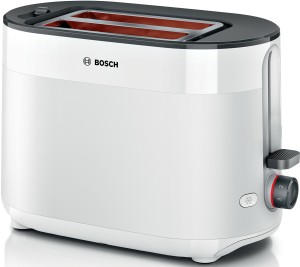 Tostador Bosch TAT2M121 Serie 4 Blanco 800W Dos ranuras
