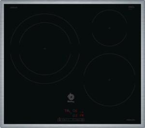 Placa de inducción Balay 60 cm negro sin perfiles 3EB861FR