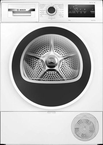  Secadora BOSCH, WTR85V00ES, Serie 4, , Bomba de calor, D, Libre instalación, 60 cm. , 8 kg,