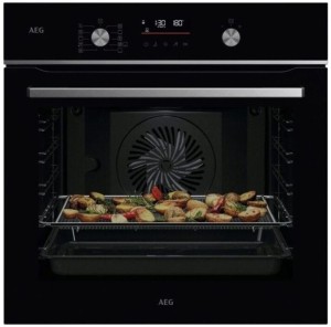 Horno Pirolítico OS6PB511AB AEG - Clase A+, 71 L, Guía Telescópica, AirFryer, Display, Negro
