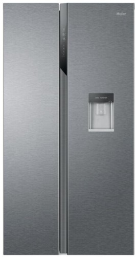 Frigorífico side by side Haier HSR3918EWPG, 90cm ancho, Dispensador de agua, Motor inverter, Total no frost, Clase E