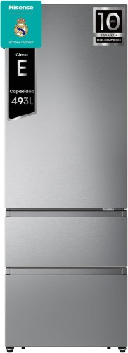 Hisense RT641N4AIE - Frigorífico Combi 493L, Inverter, 3 puertas, Total No Frost, 2.00 m