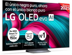 LG OLED77C54LA - Televisor Smart TV 4K OLED Evo AI Dolby Atmos 77