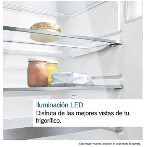 Bosch KGN362ICF - Frigorífico Combi Serie 4 Total No Frost 186x60x66,5 Cm Clase C Acero Antihuellas