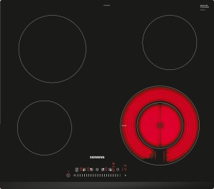 Siemens ET631FFP8E - Placa Vitrocerámica iQ300 de 60 Cm 4 Zonas Control TouchSlider PowerBoost Negra