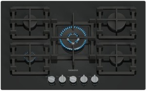 Siemens EP7A6QI40 - Placa de Gas Natural iQ500 75 Cm 5 Fuegos stepFlame Negra