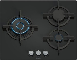 Siemens EP6A6CI10 - Placa de Gas Natural iQ500 60 Cm stepFlame 3 Fuegos Negra