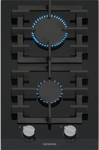 Siemens ER3A6BI40 - Placa de Gas Natural Domino iQ700 30 Cm 2 Fuegos Negra
