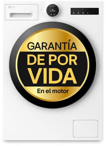 Lg F4X9009TWCE - Lavadora Carga Frontal 9 Kg 1400 Rpm con Vapor WiFi Clase A-60% Blanca