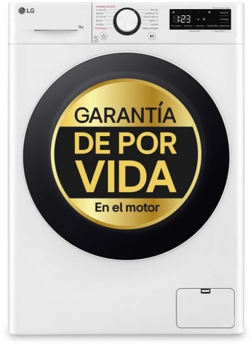 Lavadora 9Kg 1400Rpm LG BLANCA F4WR6009A0W Clase A-10%