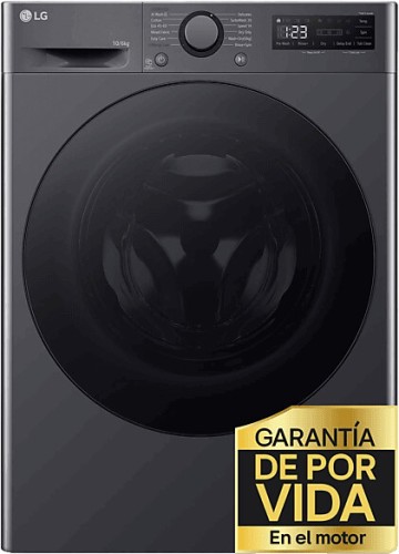 LG F4DR6010AGM - Lavasecadora Serie 600 10/6 Kg 1400rpm Vapor Negro A-10%/D