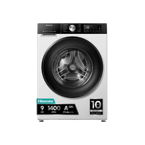 Lavadora carga frontal Hisense WF3S9043BW1