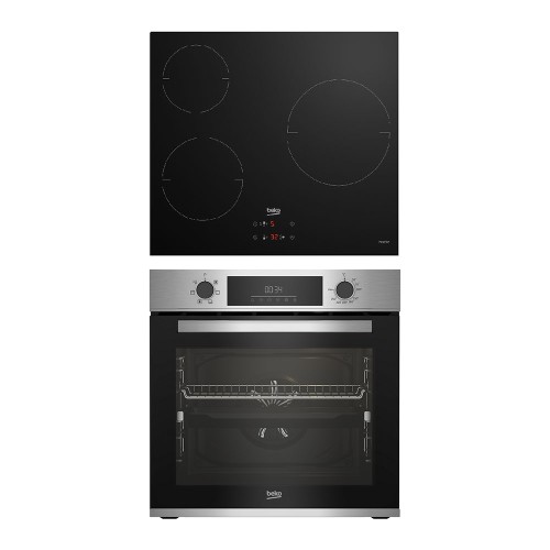 Conjunto horno + placa Beko  BBSE12340XD