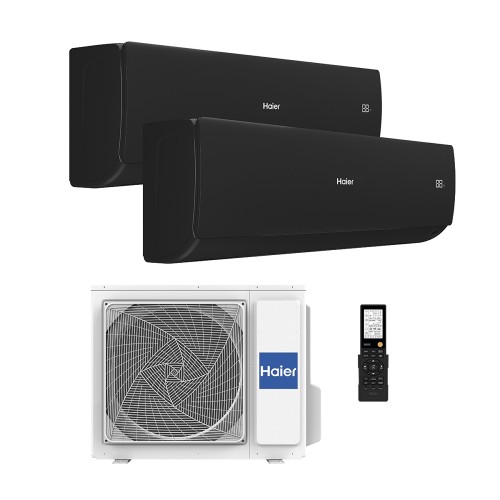Aire acondicionado multisplit Haier FLEXIS S 25+25 / 40 NEGRO MATE