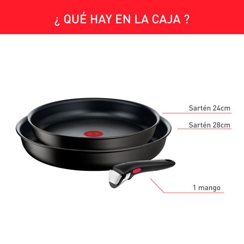Pack Tefal Set Sarten 24/28 + Mango Ingenio Unlimited