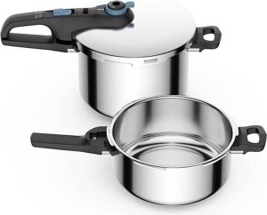 Olla a presión Tefal SECURE TRENDY SET 4 + 6 LT