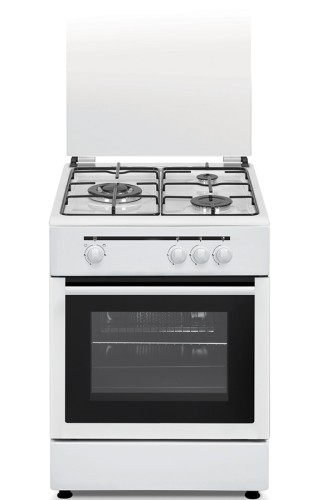 Cocina de gas Vitrokitchen CB5530B independiente Encimera Blanco