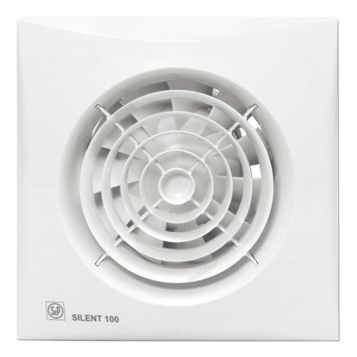 Extractor de baño Soler & Palau SILENT-100 CZ 95 m³/h 2400 RPM Blanco