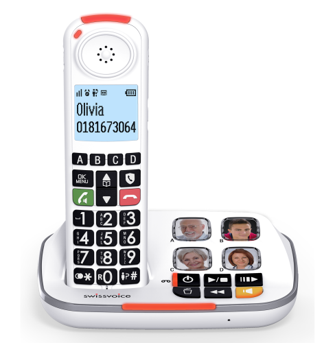 SwissVoice Xtra 2355 Teléfono DECT Identificador de llamadas Blanco