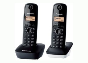 Panasonic KX-TG1612 Teléfono DECT Identificador de llamadas Negro