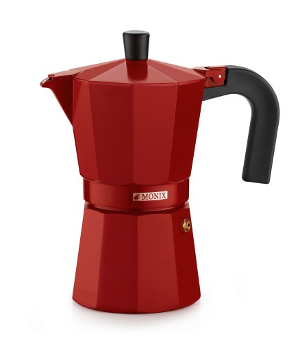 Monix M281703 cafetera manual Cafetera italiana Rojo