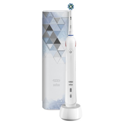 Oral-B Edición Diseño Smart 4 4500 Cepillo Eléctrico Recargable Con Tecnología De Braun, 1 Mango Conectado Con Bluetooth, 1 Cabezal De Recambio, 1 Estuche De Viaje Exclusivo